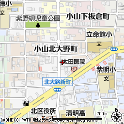京都府京都市北区小山北大野町56周辺の地図