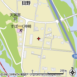 兵庫県神崎郡神河町貝野周辺の地図