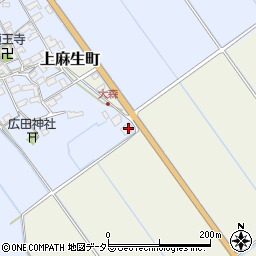 滋賀県東近江市蒲生大森町610周辺の地図