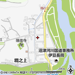 静岡県伊豆の国市墹之上周辺の地図