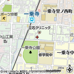 京都府京都市左京区一乗寺里ノ前町周辺の地図
