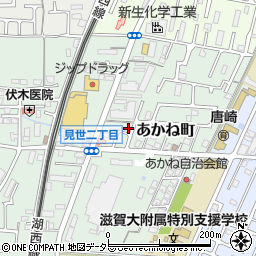 滋賀県大津市あかね町13-55周辺の地図