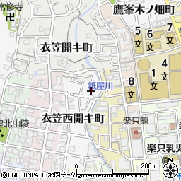 京都府京都市北区衣笠西開キ町14-26周辺の地図