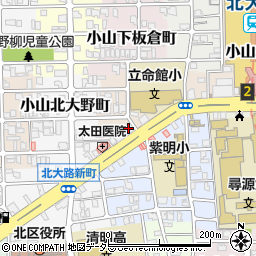 京進小中部北大路校周辺の地図