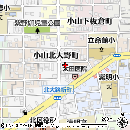 京都府京都市北区小山北大野町53周辺の地図