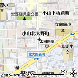 京都府京都市北区小山北大野町55周辺の地図