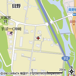 兵庫県神崎郡神河町貝野513周辺の地図