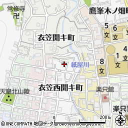 京都府京都市北区衣笠西開キ町14-48周辺の地図