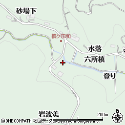 愛知県豊田市花沢町登り周辺の地図