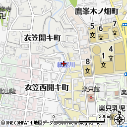 京都府京都市北区衣笠西開キ町14-31周辺の地図