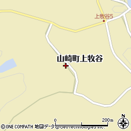 兵庫県宍粟市山崎町上牧谷1502周辺の地図