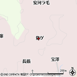 愛知県豊田市桂野町登ゲ周辺の地図