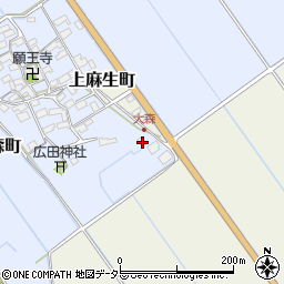 滋賀県東近江市蒲生大森町613-2周辺の地図