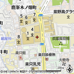 佛教大学　鷹陵館周辺の地図