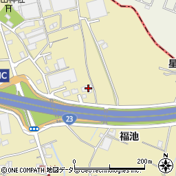 愛知県大府市北崎町福池周辺の地図