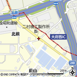 上野浄水場周辺の地図