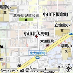 京都府京都市北区小山北大野町27周辺の地図