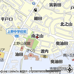 愛知県東海市名和町南之山周辺の地図