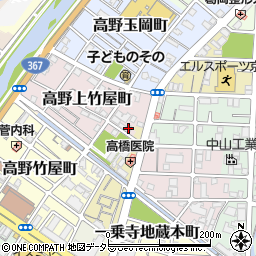京都府京都市左京区高野上竹屋町18周辺の地図