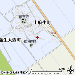 滋賀県東近江市蒲生大森町5周辺の地図