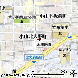 京都府京都市北区小山北大野町49周辺の地図