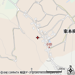 京都府亀岡市東本梅町中野南垣内周辺の地図