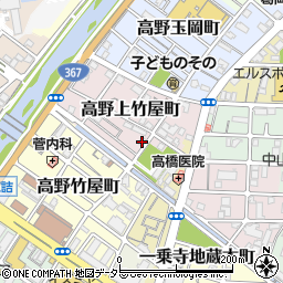 京都府京都市左京区高野上竹屋町2周辺の地図