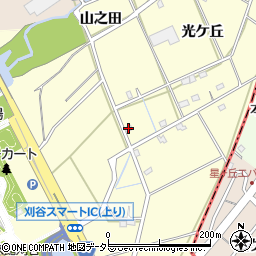 愛知県刈谷市東境町光ケ丘187周辺の地図