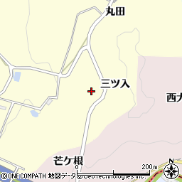 愛知県豊田市中垣内町三ツ入周辺の地図