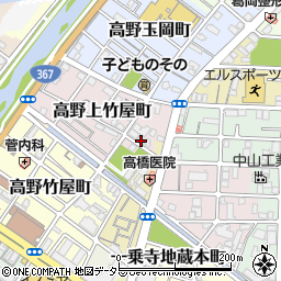 京都府京都市左京区高野上竹屋町19周辺の地図