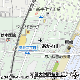 滋賀県大津市あかね町13-16周辺の地図