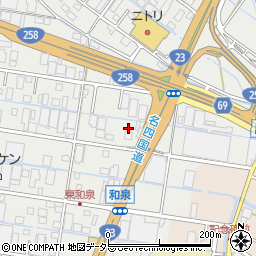 三重県桑名市和泉485周辺の地図