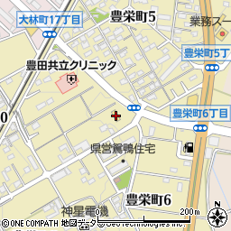 セブンイレブン豊田市豊栄町店周辺の地図