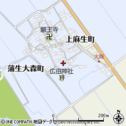 滋賀県東近江市蒲生大森町148周辺の地図