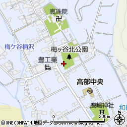 梅ヶ谷北公園トイレ周辺の地図