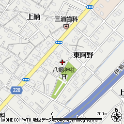 愛知県豊明市阿野町東阿野周辺の地図