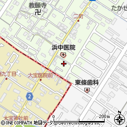 滋賀県守山市二町町45-3周辺の地図