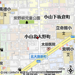 京都府京都市北区小山北大野町28周辺の地図