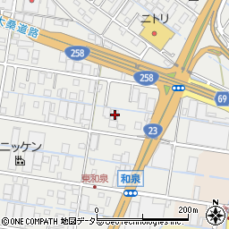 三重県桑名市和泉491周辺の地図