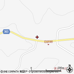愛知県豊田市神殿町上日折周辺の地図