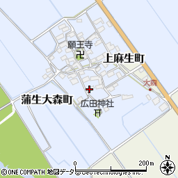 滋賀県東近江市蒲生大森町146周辺の地図