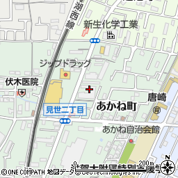 滋賀県大津市あかね町13周辺の地図