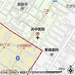 滋賀県守山市二町町45-7周辺の地図