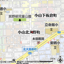 京都府京都市北区小山北大野町47周辺の地図