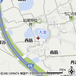 京都府亀岡市千代川町湯井西筋24周辺の地図