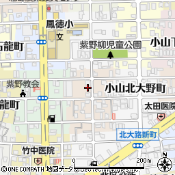 京都府京都市北区紫野下柳町周辺の地図