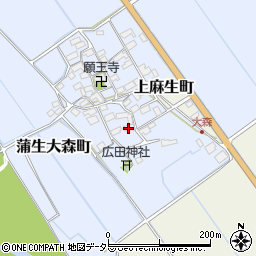 滋賀県東近江市蒲生大森町145周辺の地図