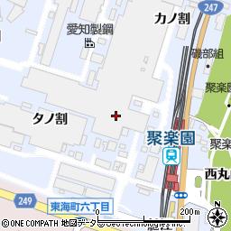 愛知県東海市荒尾町ワノ割周辺の地図