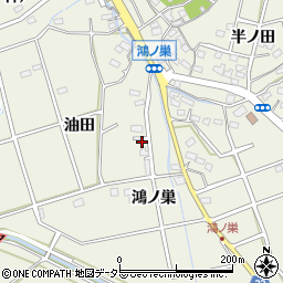 愛知県大府市共和町鴻ノ巣周辺の地図