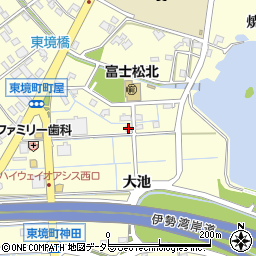 愛知県刈谷市東境町大池周辺の地図